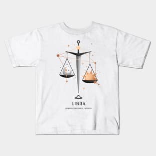 Libra Constellation Zodiac Series Kids T-Shirt